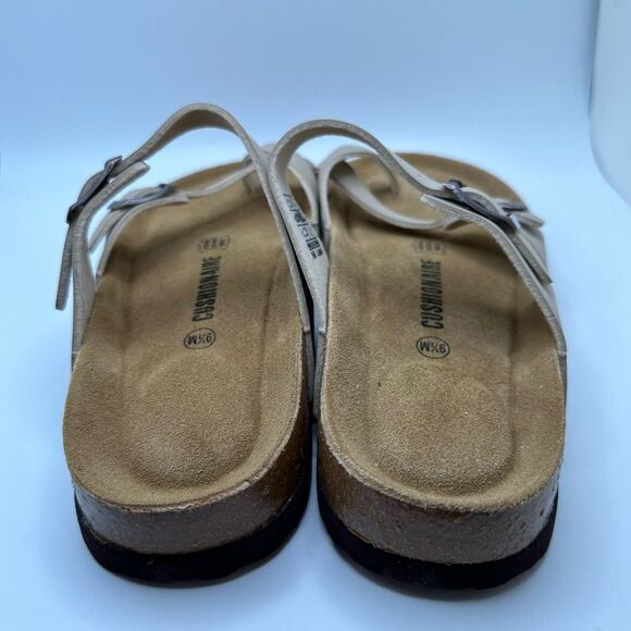 CUSHIONAIRE Women's Cork Footbed Sandal With +Comfort 9.5 TAUPE - Picture 4 of 7